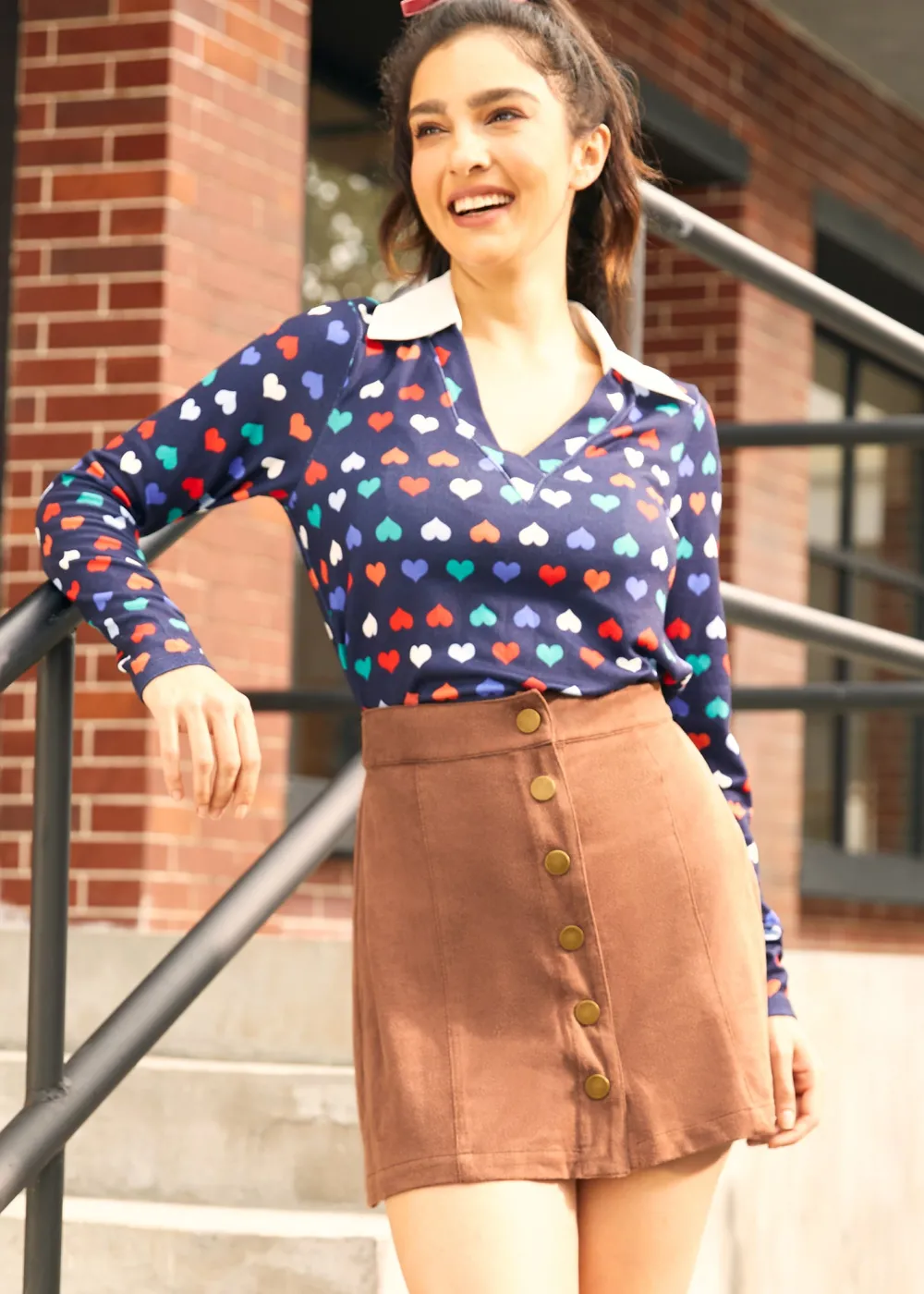 Twirling Twilight A-Line Skirt Sahara Sands Hot