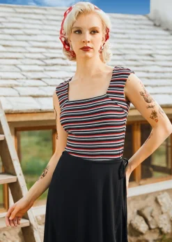 Unbelievable Bliss Top Multi Stripe Hot