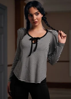 BTC Vintage Vignette Long Sleeve Tee Midnight Ribbon Sale