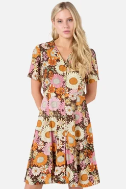 Viva Floral Shirt Dress Outlet