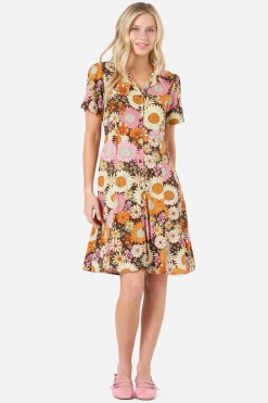 Viva Floral Shirt Dress Outlet
