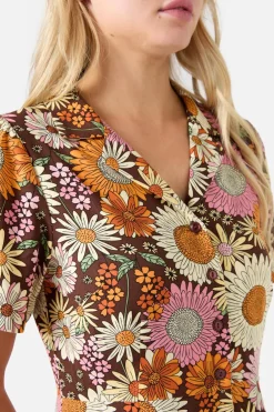 Viva Floral Shirt Dress Outlet