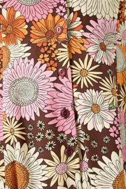 Viva Floral Shirt Dress Outlet