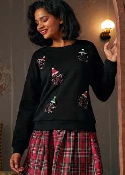 BTC Whimsical Gingerbread Man Sweatshirt Dark Spice Online