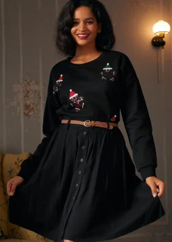 BTC Whimsical Gingerbread Man Sweatshirt Dark Spice Online