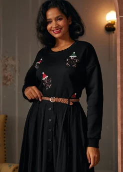 BTC Whimsical Gingerbread Man Sweatshirt Dark Spice Online