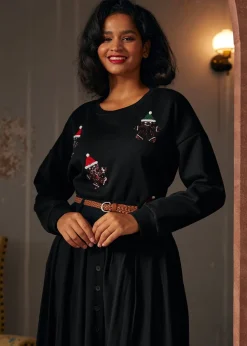 BTC Whimsical Gingerbread Man Sweatshirt Dark Spice Online