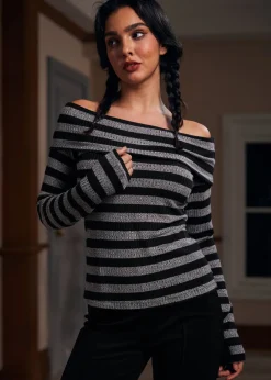 BTC Whimsy in the Woods Top Twilight Smudge Stripes Discount