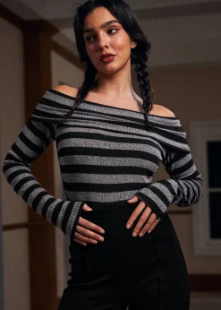 BTC Whimsy in the Woods Top Twilight Smudge Stripes Discount