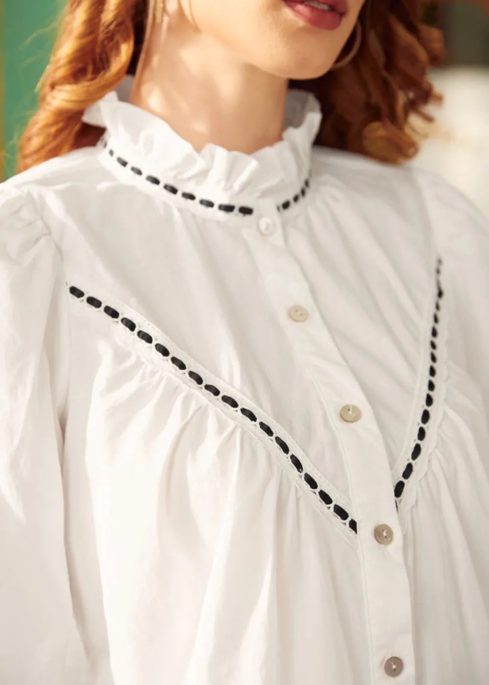 Whispering Sweet Nothings Blouse Elephant Tusk Hot