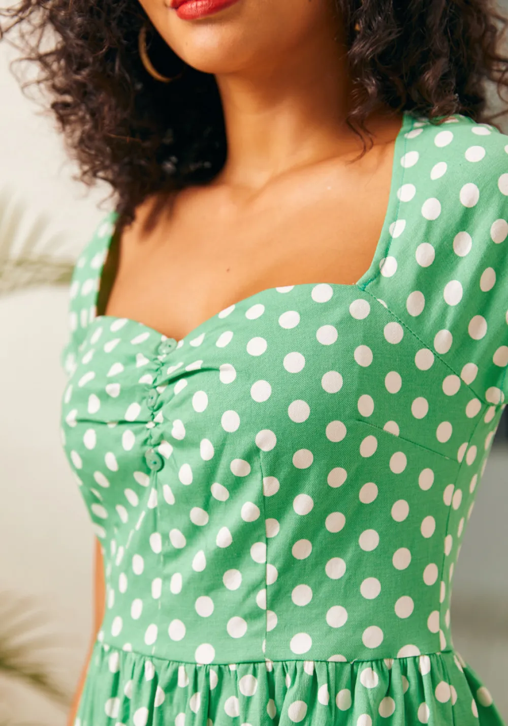 BTC Whispers of Sweetness Dress Green Dot Sale