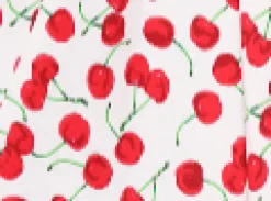 White Red Cherry Halter Swing Dress Online