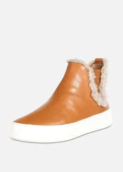 Winston Shearling Detail Sneakers New