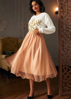 BTC Winter's Whisper Snowflake Sweatshirt Snowdrift Silk Outlet