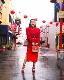 Year of the Dragon Sheer Crew Sock New