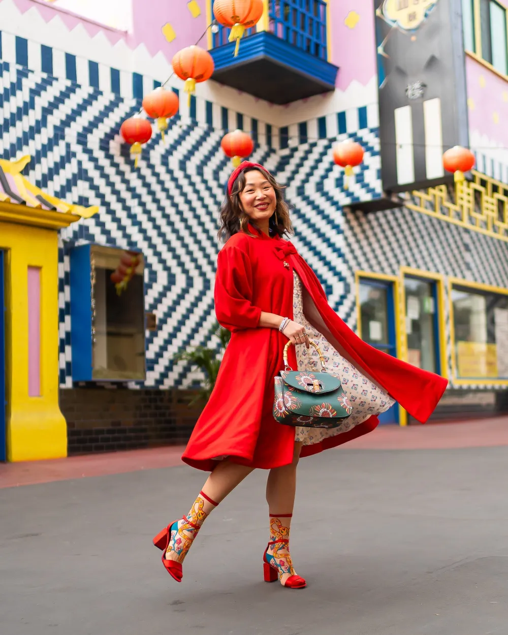 Year of the Snake Sheer Crew Sock New