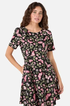 Yvette Butterfly Mini Dress Outlet