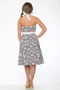 Zebra Halter Swing Dress Best