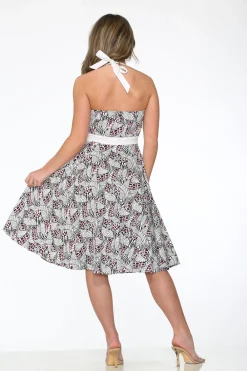 Zebra Halter Swing Dress Best