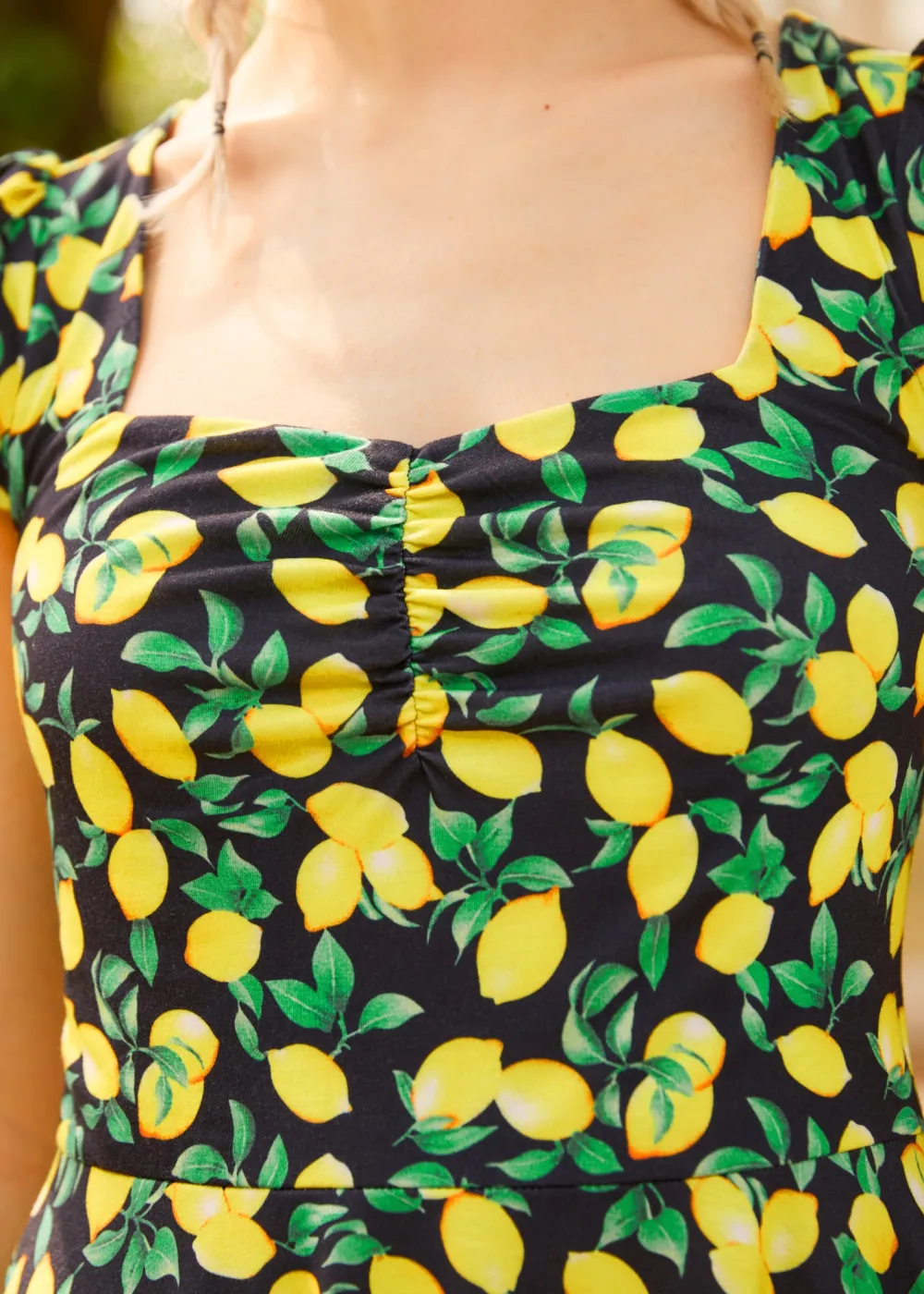 BTC Zest for Life Sweetheart Dress Lemon Clearance